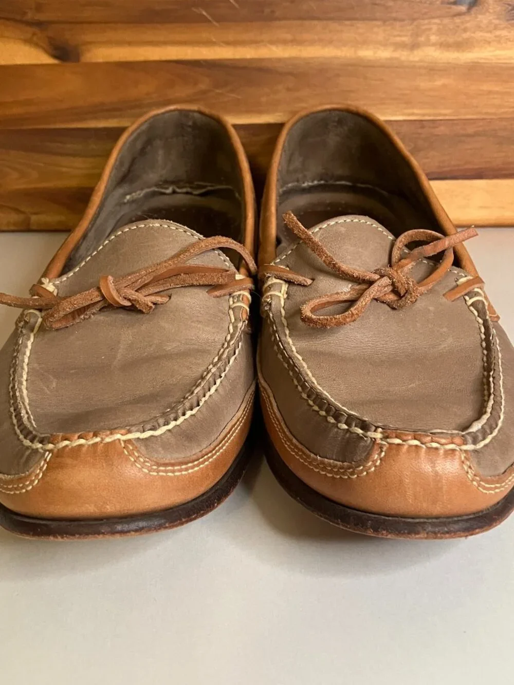 Vintage Cole Haan Country Men's 10M Boat Shoe Loafers Leather Made in Brazil 59
